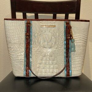 Brahmin Medium Asher-Coconut Soraya Genuine Leather Shoulder/Handbag